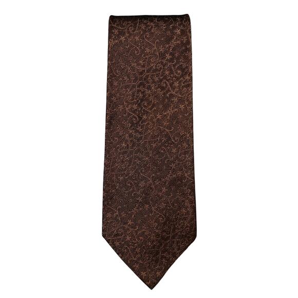 VTG 50s 60s Floral Superba Skinny Tie - Picture 3 of 4